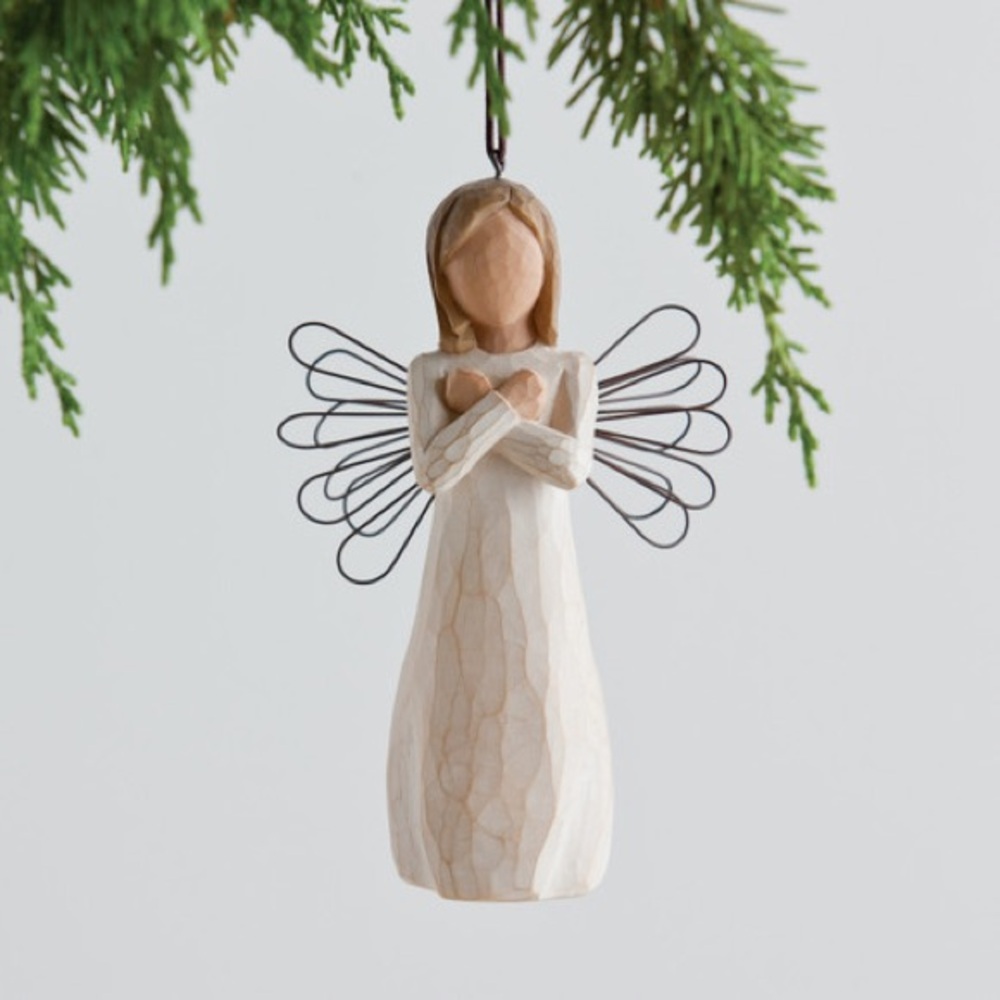 Willow Tree sign for Love ornament with box